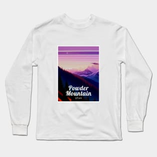 Powder Mountain Utah United States ski Long Sleeve T-Shirt